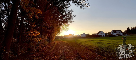 Sonnenuntergang Hohe Straße