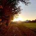 Sonnenuntergang Hohe Straße
