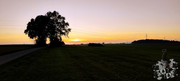 Sonnenuntergang Hohe Straße