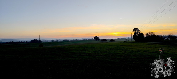 Sonnenuntergang Hohe Straße